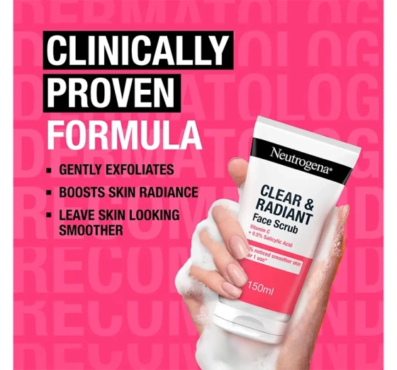 Neutrogena Clear & Radiant Erfrischendes Gesichtspeeling 150 ml