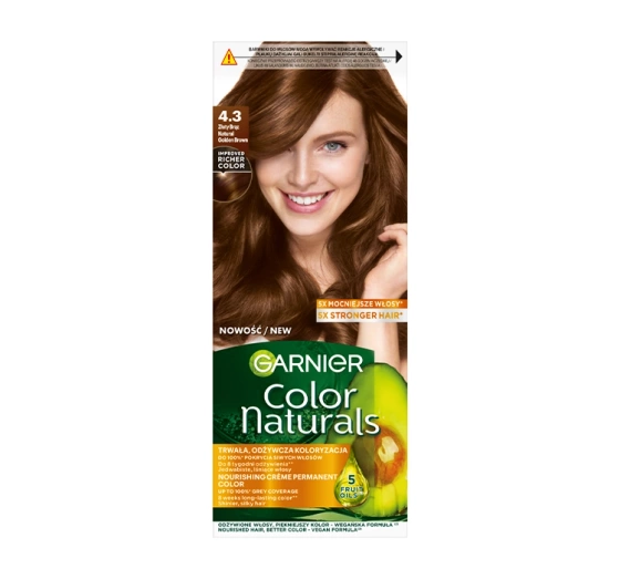 GARNIER COLOR NATURALS PERMANENTE HAARFARBE 4.3 GOLDENES BRAUN