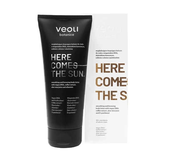 Kliknij na zdjęcie, aby je powiększyć Veoli Botanica Here Comes The Sun glättende Selbstbräunende Körperlotion 200ml