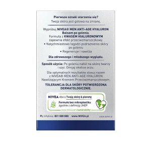 NIVEA MEN Hyaluron Anti-Falten Aftershave Balsam 100ml