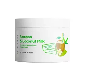 NACOMI PIANKOWY KÖRPERPEELING BAMBOO & COCONUT MILK 180ML