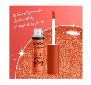 NYX PROFESSIONAL MAKEUP BUTTER GLOSS BLING LIPGLOSS 06 SHIMMER DOWN 8ML