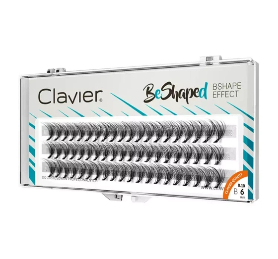 CLAVIER BESHAPED KÜNSTLICHE WIMPERNBÜSCHEL 6MM B-CURL