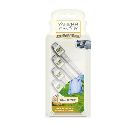 Kliknij na zdjęcie, aby je powiększyć Yankee Candle Auto-Lufterfrischer Clean Cotton 4 Stück
