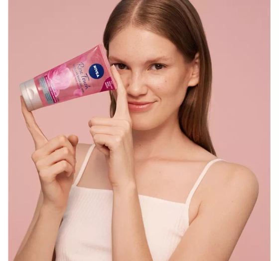 Kliknij na zdjęcie, aby je powiększyć NIVEA Rose Touch Mizellen-Reinigungsgel mit Rosenwasser 150 ml