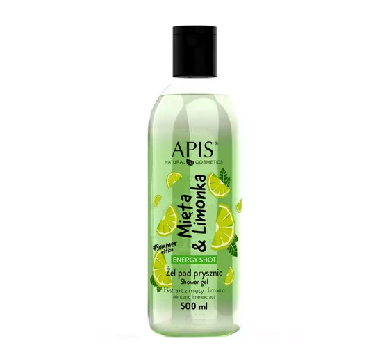 APIS ENERGY SHOT DUSCHGEL MINZE UND LIMETTE 500ML