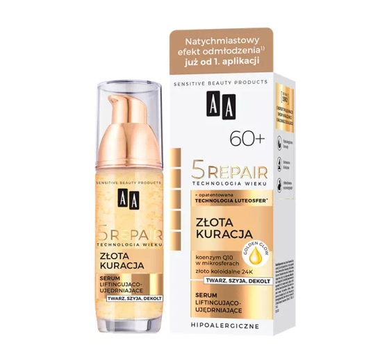 AA 5 REPAIR 60+ GOLDENE KUR LIFTING- UND STRAFFUNGSSERUM FÜR GESICHT, HALS UND DEKOLLETÉ 35ML