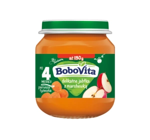 BoboVita Dessert im Gläschen ab dem 4. Monat Zarte Äpfel mit Karotte 130 g