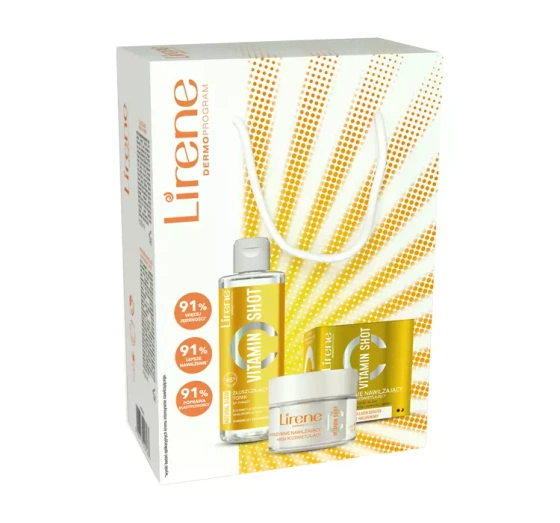 Lirene Vitamin Shot Gesichtswasser 200ml + leuchtende Gesichtscreme 50ml