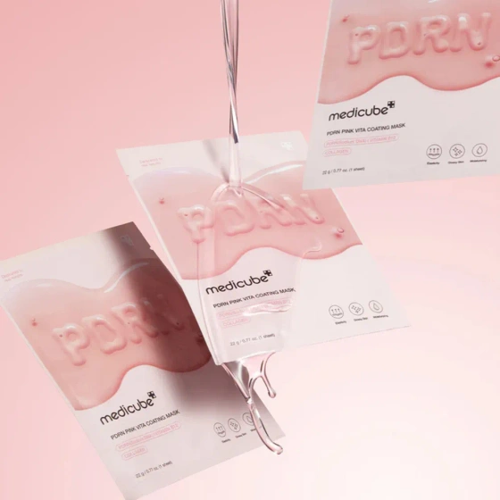 Kliknij na zdjęcie, aby je powiększyć Medicube PDRN Pink Vita Coating Mask Regenerierende Sheet-Maske 22 g