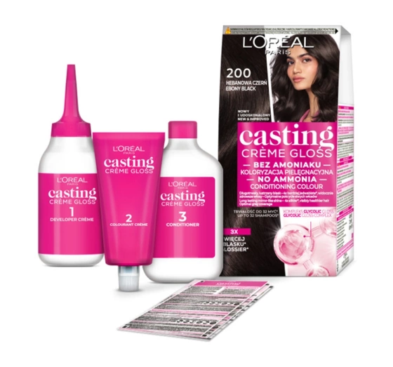LOREAL PARIS CASTING CREME GLOSS 200 TIEFSCHWARZ