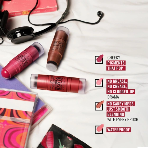 Rimmel Multi Tasker Blush 'N' Brush Cremiger Rouge-Stick 100 Cotton Candy 8 g