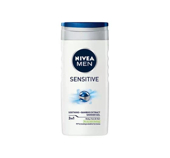 NIVEA MEN Sensitive beruhigendes 3-in-1-Duschgel für Männer 250 ml