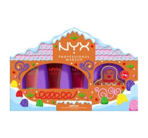 NYX Professional Makeup Smushy Kit Geschenkset Smushy Matte Lip Balm Swipe 2 Smooth 8 ml + Smushy Matte Lip Balm Snuggle Szn 8 ml + Smushy Matte Lip Balm Squeeze N' Sizzle 8 ml + Schlüsselanhänger