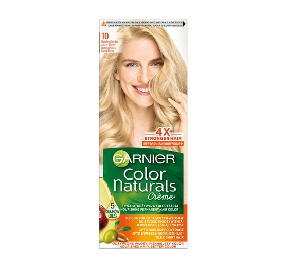 GARNIER COLOR NATURALS PERMANENTE HAARFARBE 10 SEHR HELLES BLOND