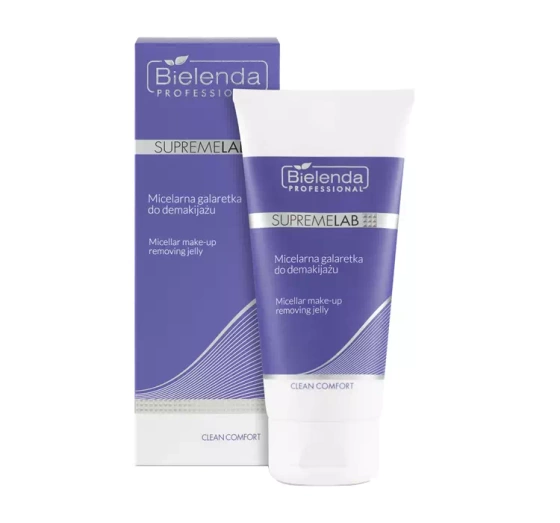 Kliknij na zdjęcie, aby je powiększyć BIELENDA PROFESSIONAL SUPREMELAB CLEAN COMFORT MIZELLEN-GELEE ZUR MAKE-UP-ENTFERNUNG 150G