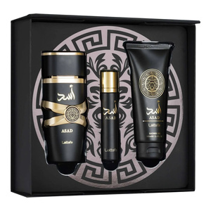 Lattafa Asad Eau de Parfum Spray 100 ml + 12 ml + Duschgel 100 ml