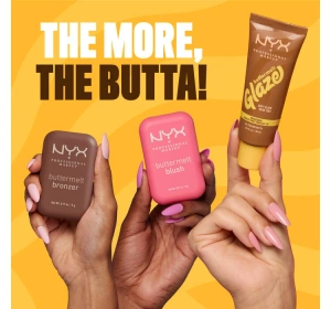 NYX Professional Makeup Buttermelt Glaze Creme-Foundation mit SPF30 10 Chocolate Butta 30 ml 