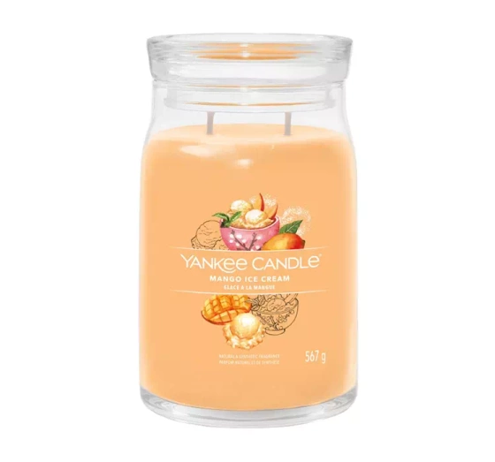 YANKEE CANDLE SIGNATURE DUFTKERZE MANGO ICE CREAM 567G