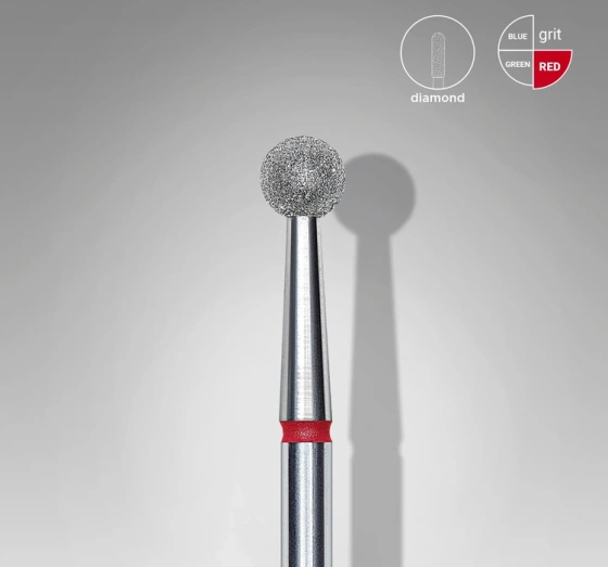 Kliknij na zdjęcie, aby je powiększyć Staleks Pro Expert Diamantfräser Kugel rot FA01R040