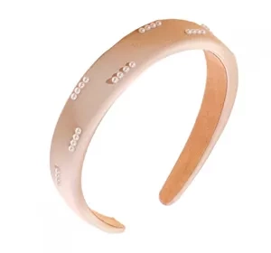 eCarla Haarband mit Perlen O533K Beige