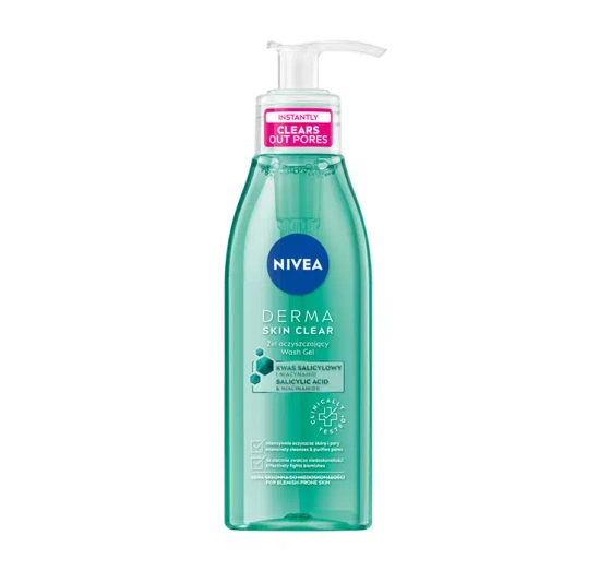 NIVEA DERMA SKIN CLEAR REINIGUNGSGEL GEGEN UNVOLLKOMMENHEITEN 150ML 