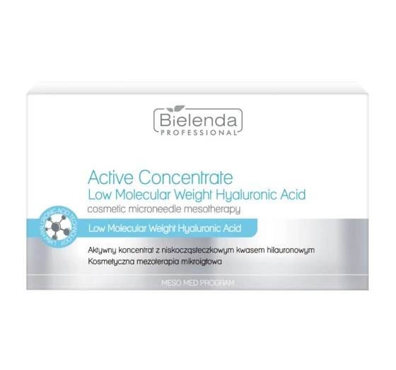 Bielenda Professional Meso Med Program Aktives Konzentrat mit niedermolekularer Hyaluronsäure 10x3ml