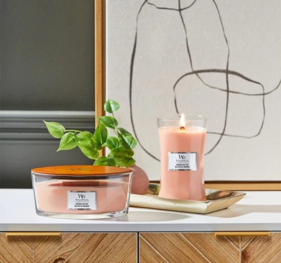 Kliknij na zdjęcie, aby je powiększyć WoodWick Large Jar Candle Duftkerze Manuka Nectar 610 g