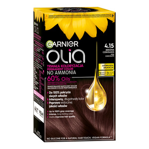 GARNIER OLIA PERMANENTE HAARFARBE OHNE AMMONIAK 4.15 FROSTIGE SCHOKOLADE