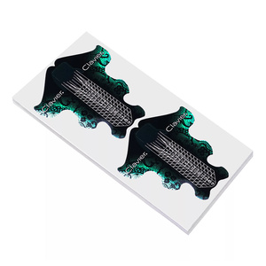 Clavier Nagelverlängerungsschablonen, grün, 100 Stück