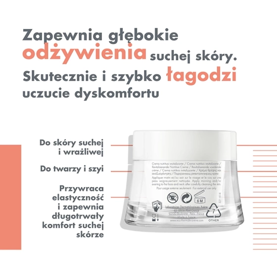 Avene nährende revitalisierende Gesichtscreme 50ml