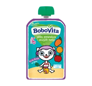 BoboVita Fruchtmus ab dem 6. Monat: Apfel, Orange und saftige Mango, 100 g