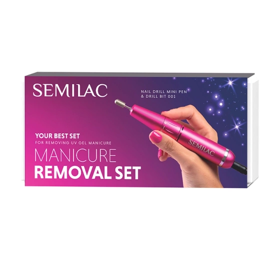 Semilac Manicure Removal Set Mini Pen Fräse + Fräser 001