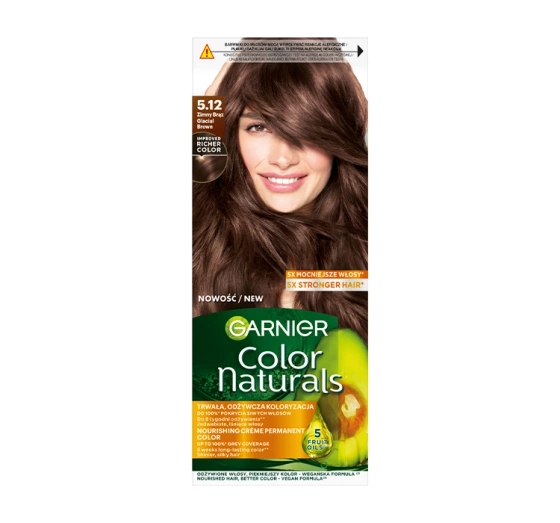 GARNIER COLOR NATURALS PERMANENTE HAARFARBE 5.12 DUNKLES BRAUN