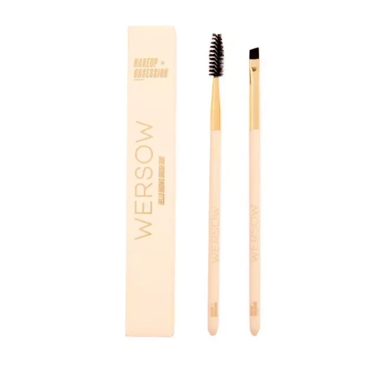 MAKEUP OBSESSION X WERSOW HELLO BROWS BRUSH DUO ZWEI PINSEL FÜR BRAUEN-MAKE-UP