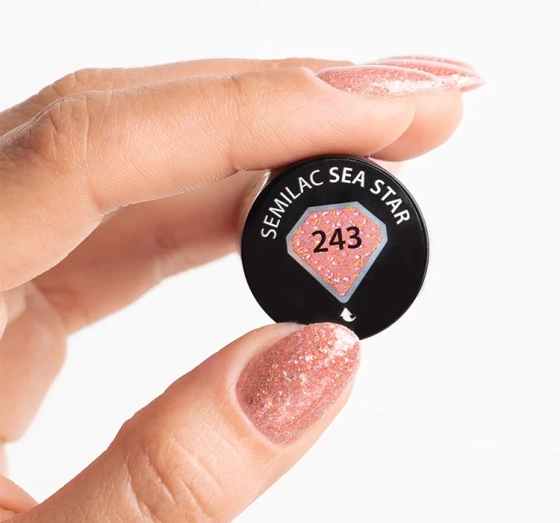 Kliknij na zdjęcie, aby je powiększyć Semilac Sea Queen UV-Nagellack 243 Sea Star 7ml