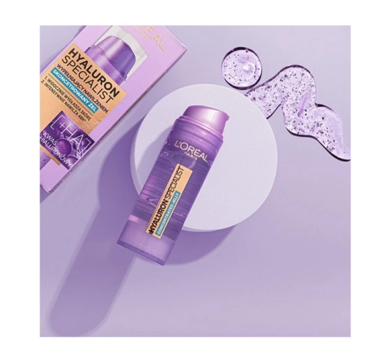Kliknij na zdjęcie, aby je powiększyć LOREAL HYALURON SPECIALIST AUFFÜLLENDES UND FEUCHTIGKEITSSPENDENDES GEL 50ML