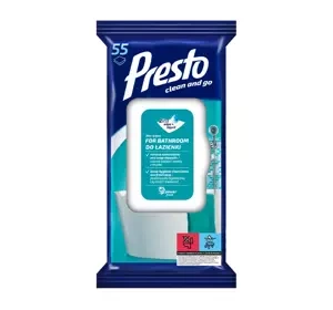 PRESTO FEUCHTTÜCHER FÜR BADEZIMMER 55 STÜCK