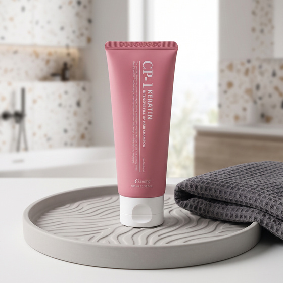 Kliknij na zdjęcie, aby je powiększyć CP-1 Esthetic House Keratin Intensive Fill-Up Hair Shampoo – intensiv regenerierendes Haarshampoo mit Keratin, 100 ml