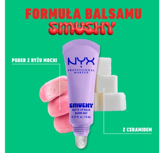 Kliknij na zdjęcie, aby je powiększyć NYX Professional Makeup Smushy matter Lippenbalsam 01 Sugar Smush 8 ml