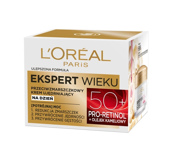 Kliknij na zdjęcie, aby je powiększyć LOREAL PARIS ANTI FALTEN EXPERTE 50+ TAGESCREME 50 ML