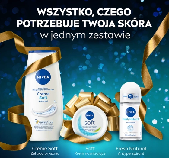 NIVEA Timeless Körperpflege-Geschenkset Duschgel + Creme + Antitranspirant Roll-On