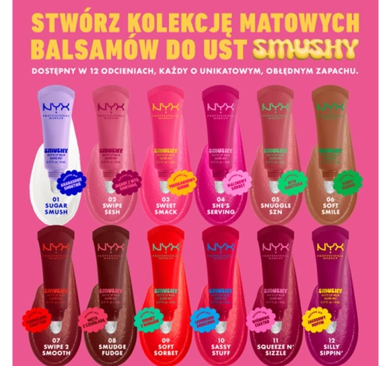 NYX Professional Makeup Smushy matter Lippenbalsam 08 Smudge Fudge 8 ml