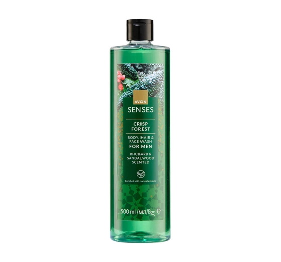 Avon Senses Duschgel für Männer 3in1 Crisp Forest 500 ml