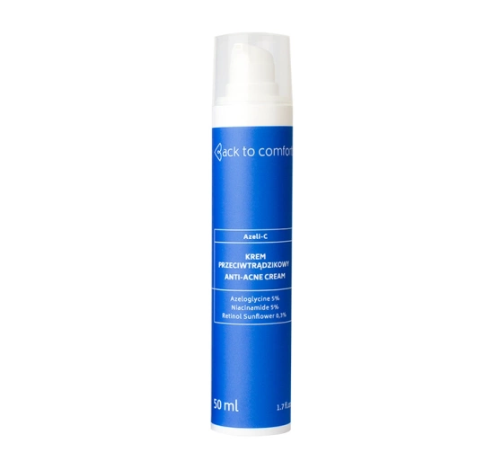 Back To Comfort Azeli-C Anti-Akne-Gesichtscreme für trockene Haut mit Papeln und Pusteln 50 ml