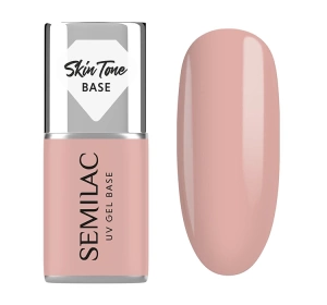 Semilac Cover Base Basis für Hybridlacke Pale Beige 7 ml