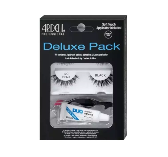 ARDELL KÜNSTLICHE WIMPERN 2 PAARE 120 DEMI KLEBSTOFF APPLIKATOR SET 