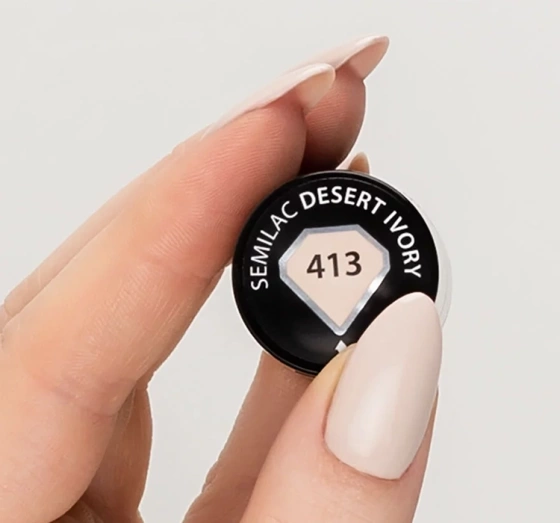 SEMILAC INTO HER TENDERNESS HYBRIDLACK 413 DESERT IVORY 7ML