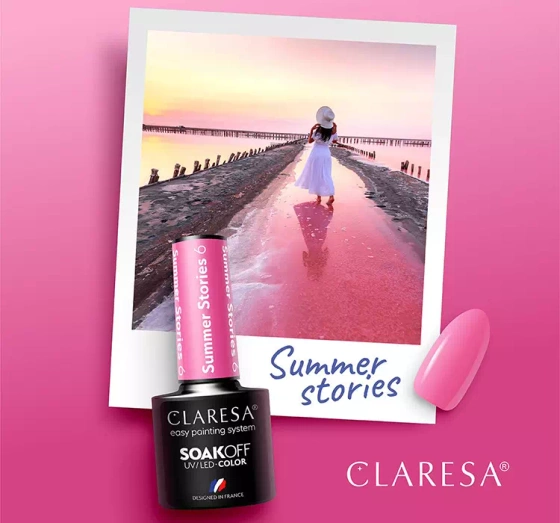 CLARESA SOAK OFF HYBRIDLACK SUMMER STORIES 6 5ML