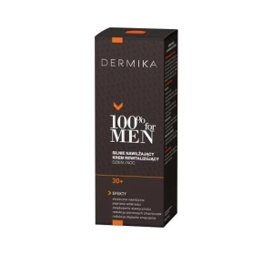Dermika 100% For Men Intensiv feuchtigkeitsspendende revitalisierende Tages- und Nachtcreme 30+ 50 ml